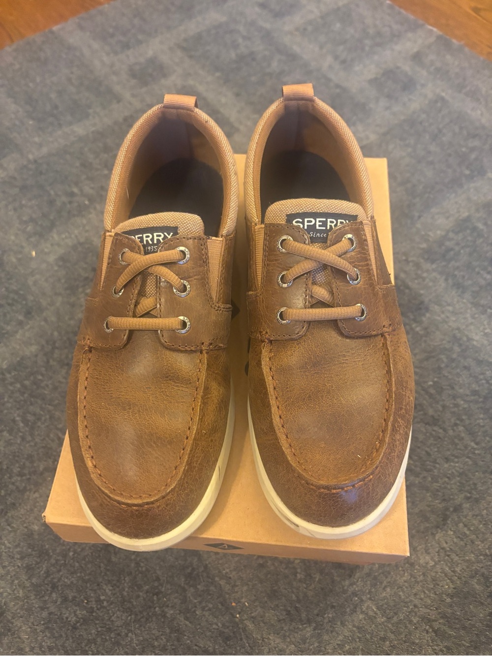 Sperry Men's Brown Leather Bowrider Boat Shoes